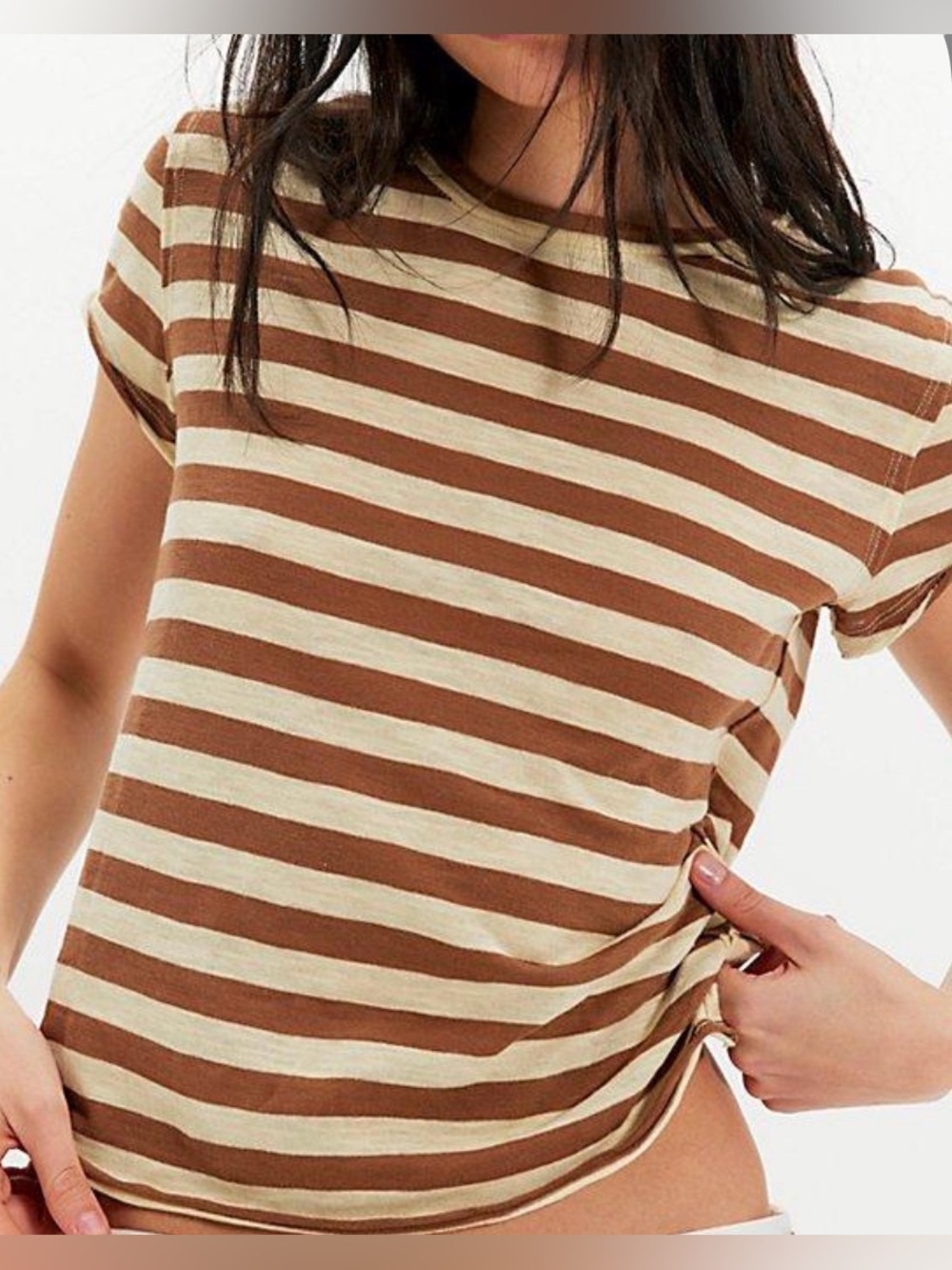 Free People Nora Stripe Tee